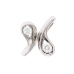 Bague toi & moi diamants 0. 70 carat en or blanc Bague toi & moi diamants 0. 70 carat en or blanc