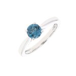 Bague topaze 0. 80 carat or blanc 3. 74g Bague topaze 0. 80 carat or blanc 3. 74g