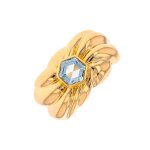 Bague topaze 1. 20 carat en or jaune Bague topaze 1. 20 carat en or jaune