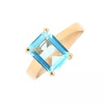 Bague topaze 3. 49 carats or jaune 5. 02g Bague topaze 3. 49 carats or jaune 5. 02g