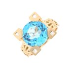 Bague tournaire french kiss topaze 5. 53 carats et diamants 0. 06 carat Bague tournaire french kiss topaze 5. 53 carats et diamants 0. 06 carat