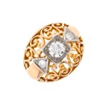 Bague vintage diamants 0. 29 carat 2 ors