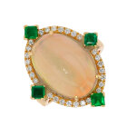 Bague vintage opale,