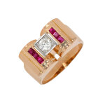 Bague vintage rubis