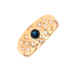 Bague vintage saphir