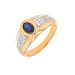 Bague vintage saphir
