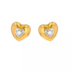 Boucles d'oreilles diamants 0. 03 carat 2 ors 1. 94g