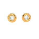 Boucles d'oreilles diamants 0. 22 carat 2 ors 1. 61g Boucles d'oreilles diamants 0. 22 carat 2 ors 1. 61g