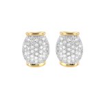 Boucles d'oreilles diamants 0. 82 carat 2 ors 5. 19g