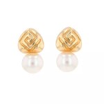 Boucles d'oreilles perles or jaune 2. 84g Boucles d'oreilles perles or jaune 2. 84g