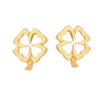 Boucles d'oreilles sign�es fred or jaune 11. 04g