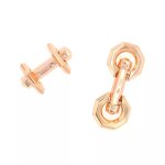Boutons de manchettes or jaune 6. 23g
