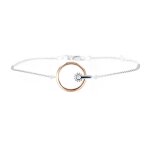 Bracelet diamant 0. 02 carat 2 ors 2. 05g