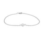 Bracelet diamant 0. 07 carat or blanc 2. 11g