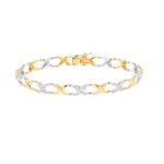 Bracelet diamants 0. 40 carat 2 ors 9. 25g Bracelet diamants 0. 40 carat 2 ors 9. 25g