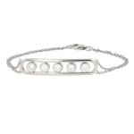 Bracelet diamants 0. 60 carat or blanc 5. 46g