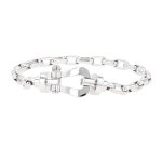 Bracelet fred force 10 gobeyond or blanc et acier 23. 95g