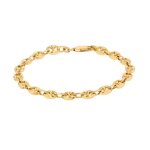 Bracelet grain de caf� or jaune 9. 63g
