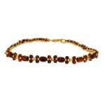 Bracelet grenats 11. 18 carats or jaune 11. 24g