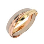 Bracelet joncs or jaune, rose et blanc 92. 64g