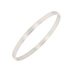 Bracelet jonc rigide or blanc 18. 98g