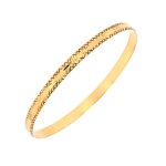 Bracelet jonc rigide or jaune 14. 30g