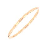 Bracelet jonc rigide or rose 37. 91g
