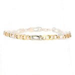 Bracelet maille alterne 2 ors 11. 49g