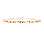 Bracelet maille alterne or jaune 11. 32g