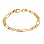 Bracelet maille altern�e or jaune 11. 45g