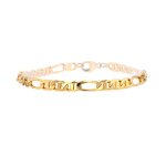 Bracelet maille alterne or jaune 13. 96g