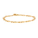 Bracelet maille alterne or jaune 4. 68g