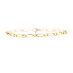 Bracelet maille alterne or jaune 5. 36g