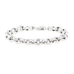 Bracelet maille fantaisie or blanc 16. 09g
