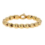 Bracelet maille fantaisie or jaune 28. 64g