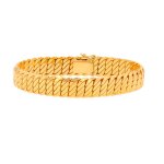 Bracelet maille fantaisie or jaune 29. 89g