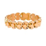 Bracelet maille fantaisie or jaune 35. 07g