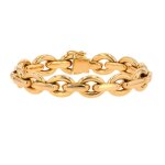 Bracelet maille fantaisie or jaune 39. 25g