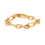 Bracelet maille fantaisie or jaune 47. 75g