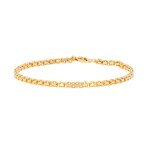 Bracelet maille fantaisie or jaune 5. 69g