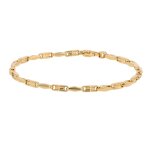 Bracelet maille fantaisie or jaune 6. 08g