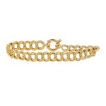 Bracelet maille fantaisie or jaune 9. 10g