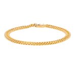 Bracelet maille gourmette or jaune 23. 73g