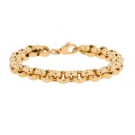 Bracelet maille jaseron or jaune 16. 59g
