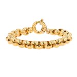 Bracelet maille jaseron or jaune 30. 03g