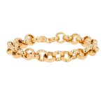 Bracelet maille jaseron or jaune 49. 90g