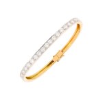 Bracelet ovale diamants 2. 38 carats 2 ors 20. 68g Bracelet ovale diamants 2. 38 carats 2 ors 20. 68g