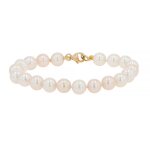 Bracelet perles or jaune 16. 38g