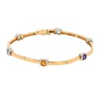 Bracelet pierres fines 2 ors 11. 31g