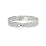 Bracelet vintage diamants 0. 10 carat or blanc 38. 26g